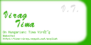 virag tima business card